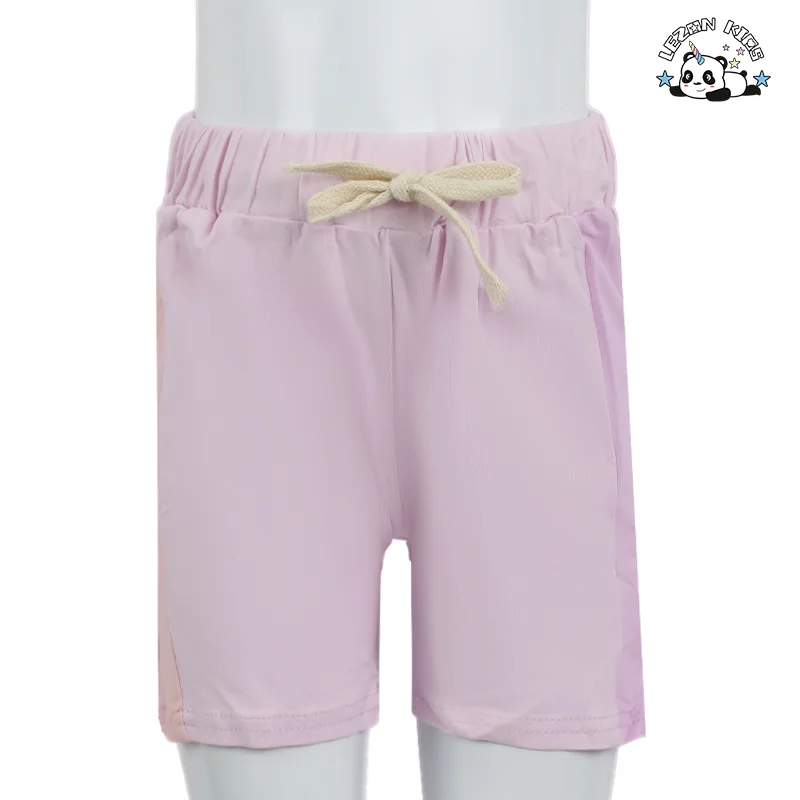 LEZONKIDS - Customizable New Style Boy Color Block Boy Set Short Sleeve T Shirt Shorts 2 Piece Child Jogger Set